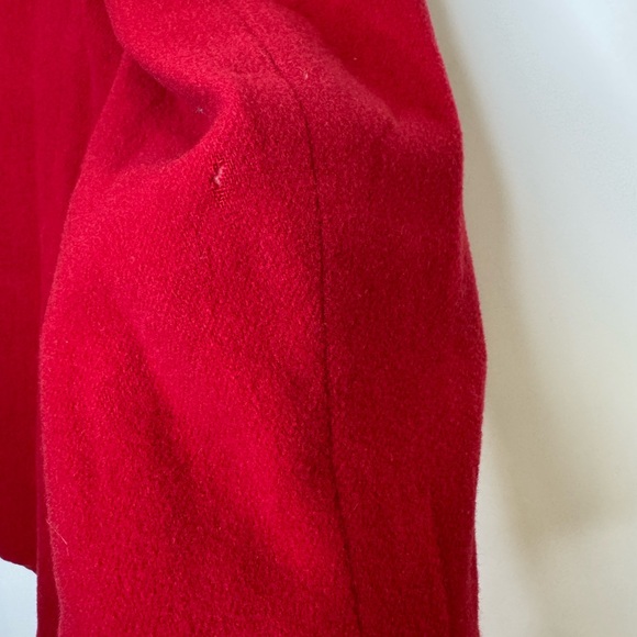 J. Crew vintage wool cashmere Vibrant oversized Red Women's Blazer size 10 - Picture 8 of 10